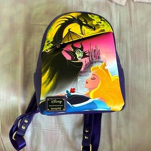 Employee center lounge fly sleeping beauty mini backpack!